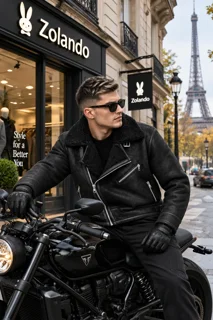 کاپشن مردانه ZARA زارا Double Face مدل خلبانی