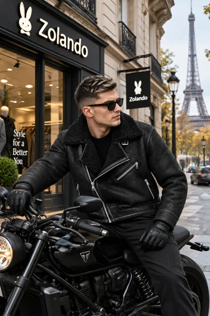 کاپشن مردانه ZARA زارا Double Face مدل خلبانی