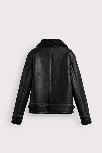 کاپشن مردانه ZARA زارا Double Face مدل خلبانی