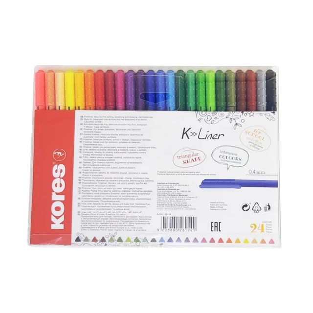 روان نویس کورس مدل FINE LINER بسته ۲۴ عددی