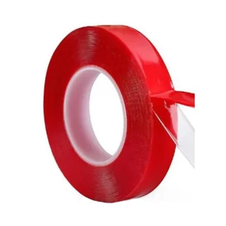 چسب دوطرفه بی‌رنگ ژله‌ای مدل REG10 عرض ۲ سانتی‌متر