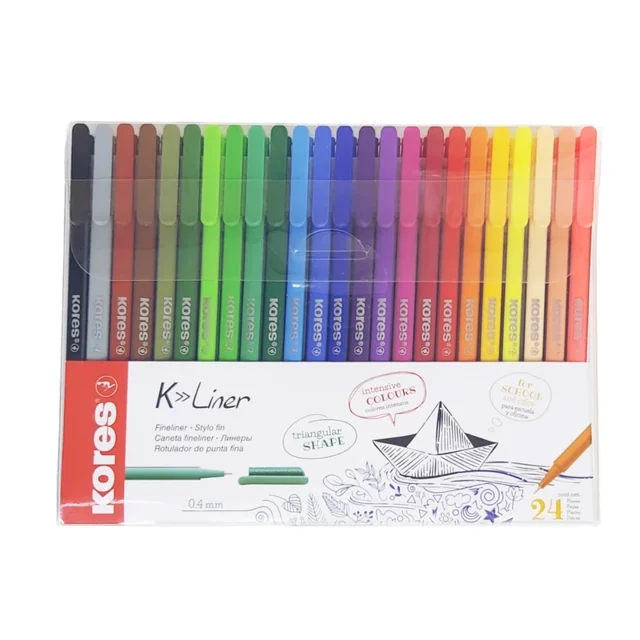 روان نویس کورس مدل FINE LINER بسته ۲۴ عددی