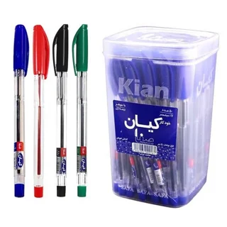 خودکار کیان بدنه کریستال نوک ۰.۷ میلی‌متر ۴ عددی چهار رنگ
