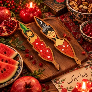جاعودی چوبی دختر یلدایی