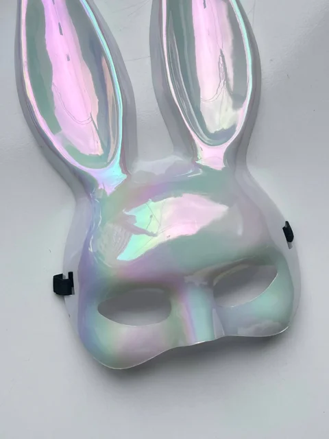 ماسک خرگوش هولوگرامی سفید