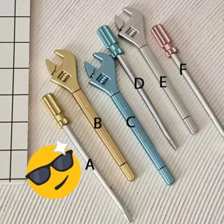 خودکار فانتزی طرح آچار فرانسه و پیچ‌گوشتی