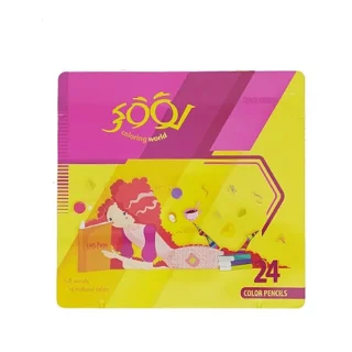 مداد رنگی 24 رنگ فلزی لوکی
