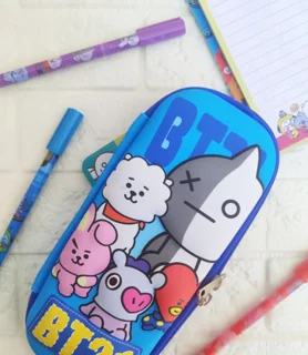 جامدادی BTS سه‌بعدی طرح BT21 | جادار و فانتزی