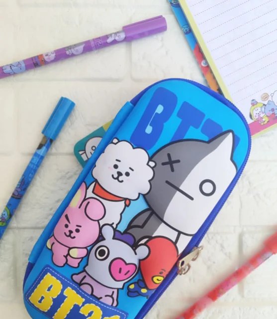 جامدادی BTS سه‌بعدی طرح BT21 | جادار و فانتزی