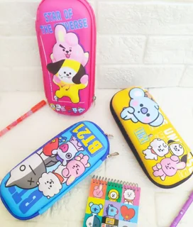 جامدادی BTS سه‌بعدی طرح BT21 | جادار و فانتزی