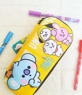 جامدادی BTS سه‌بعدی طرح BT21 | جادار و فانتزی