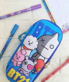 جامدادی BTS سه‌بعدی طرح BT21 | جادار و فانتزی