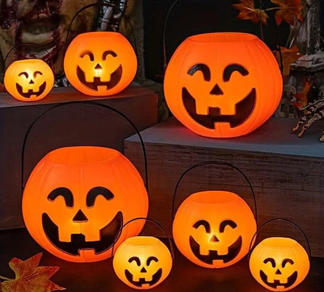 🎃 سطل تزیینی کدو هالووین؛