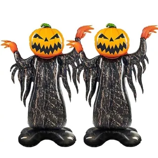 بادکنک فویلی هالووین مشکی و نارنجی