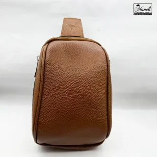 بادی بگ چرم طبیعی مشکی و عسلی Italian summer by Zolando