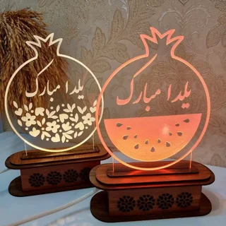 چراغ دکوراتیو انار و هندوانه یلدایی