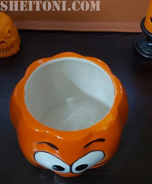 🎃 ظرف کدو هالووین سرامیکی؛